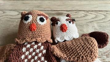 Uniek kraam cadeautje! Uilen om heerlijk mee te slapen!  beschikbaar voor biedingen