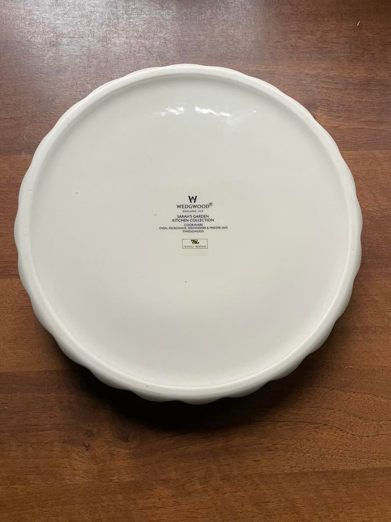 Wedgwood SARAHS GARDEN quiche, Ophalen of Verzenden, Zo goed als nieuw, Bord(en), Wedgwood