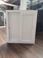 Nieuwe pvc shutters met slot en sleutel, ook voor badkamer, Ophalen, Minder dan 50 cm, Wit, Nieuw