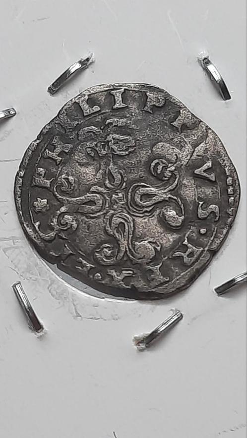 Fillips II van Spanje, schaarse Soldino 1554/1598, Postzegels en Munten, Munten | Europa | Niet-Euromunten, Losse munt, Overige landen