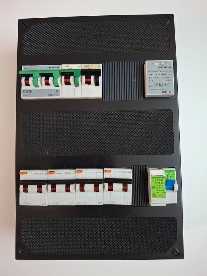 Holec Groepenkast meterkast oude model, Doe-het-zelf en Verbouw, Elektra en Kabels, Gebruikt, Overige typen, Ophalen