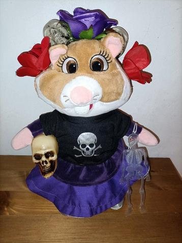 Ah hamster Halloween Knuffel met doodshoofd  beschikbaar voor biedingen