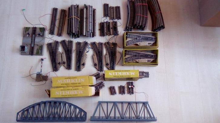 Marklin M rails pakket, Hobby en Vrije tijd, Modeltreinen | H0, Gebruikt, Rails, Wisselstroom, Märklin, Analoog, NS, Ophalen of Verzenden