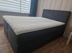 Boxspring antraciet 140x200, Ophalen, Gebruikt, Tweepersoons, 140 cm