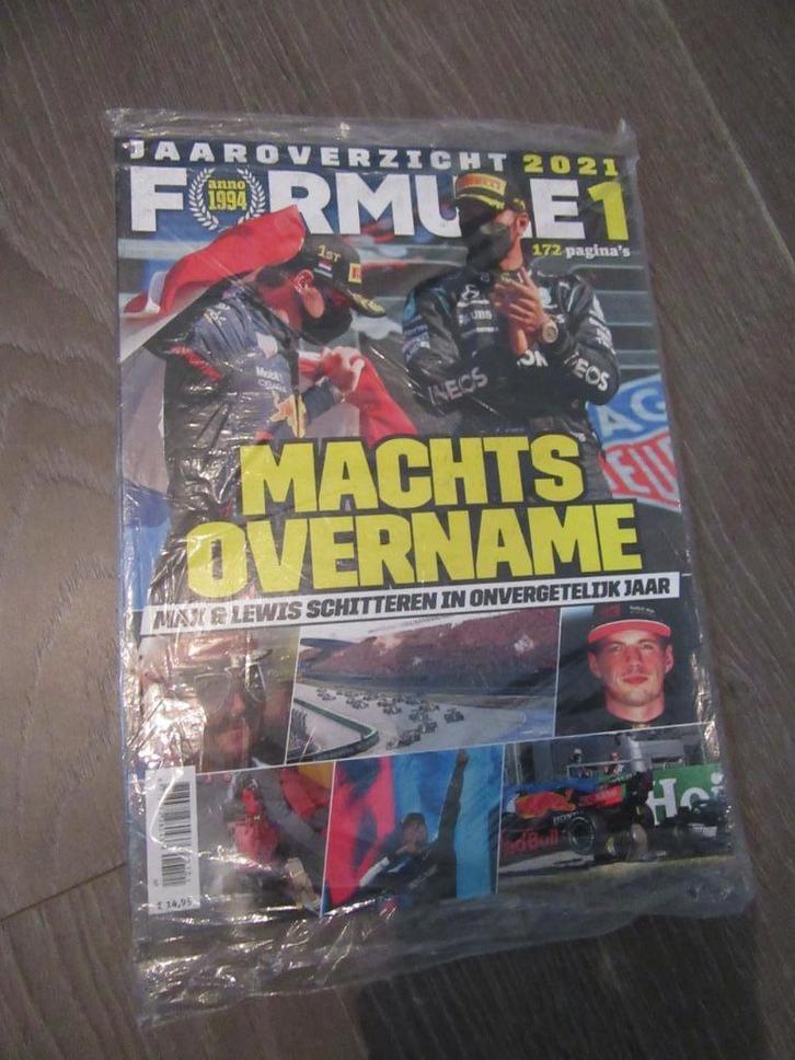 Jaaroverzicht 2021 Formule 1 Machtsovername 172pp NIEUW, Verzamelen, Automerken, Motoren en Formule 1, Nieuw, Formule 1, Verzenden