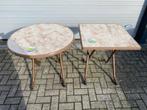 2 stuks horeca klaptafels terras tafels inklapbaar nieuw, Ophalen, Nieuw, Vierkant, Aluminium