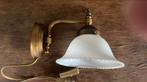 Wandlamp met melkglas, Ophalen, Zo goed als nieuw