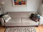 Driepersoons zitbank, beige, Ophalen, Strak, Gebruikt, Driepersoons