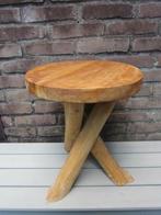 bijzet tafeltje tropisch hout, Ophalen, Minder dan 45 cm, Minder dan 55 cm, Gebruikt