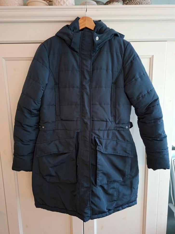 Lange winterjas, maat 40 / L, merk Horze, Dieren en Toebehoren, Paardrijkleding, Gebruikt, Dames, Bovenkleding, Ophalen of Verzenden