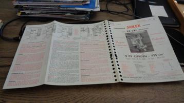 ZELDZAME Folder CITROEN 2 CV SOLEX Carberateur 28 CBI , 1-68 beschikbaar voor biedingen