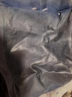 Stukken blauw leer, Hobby en Vrije tijd, Stoffen en Lappen, Blauw, Leer of Kunstleer, Ophalen of Verzenden, 30 tot 120 cm