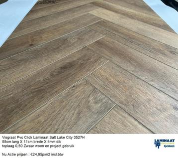 KOOPZONDAG PVC Click Laminaat  4,5mm dik 50 X Kleur  beschikbaar voor biedingen