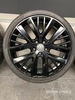 19'' originele Volkswagen Golf / Caddy velgen + banden 5x112, Banden en Velgen, Gebruikt, Personenwagen, Ophalen of Verzenden