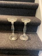 2 kaarsenstandaards kristal, Ophalen of Verzenden
