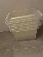 4 x Opbergbox 52L transparant 50x39x41met deksel, Doe-het-zelf en Verbouw, Kratten en Dozen, Ophalen, Doos, 50 tot 75 cm, Zo goed als nieuw