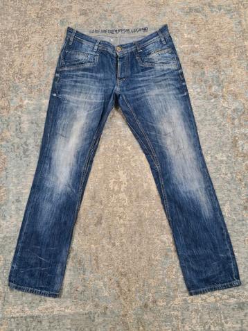 PME Bare Metal W34 L34 Straight 100% katoen Bronno3434 Blauw beschikbaar voor biedingen