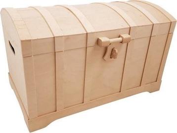 Houten Speelgoed kist schatkist blank beschikbaar voor biedingen