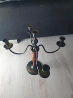 Antieke Vjjfarmige Kandelaar koper, Antiek en Kunst, Antiek | Kandelaars, Ophalen of Verzenden, Koper of Brons