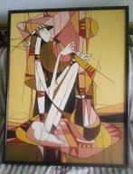 Artistiek - fluitspeler 1998 -gesigneerd Gianto (Indonesisch, Antiek en Kunst, Ophalen of Verzenden