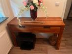 Sidetable met 2 lades teakhout, 120 cm breed, teak, Huis en Inrichting, Tafels | Sidetables, 100 tot 150 cm, Teakhout, Ophalen of Verzenden