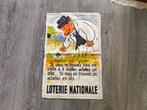 Vintage reclame poster loterij, Ophalen of Verzenden