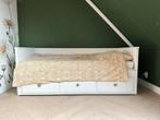 IKEA Hemnes Bedbank + 2 matrassen, Ophalen, Gebruikt, Wit, Tweepersoons