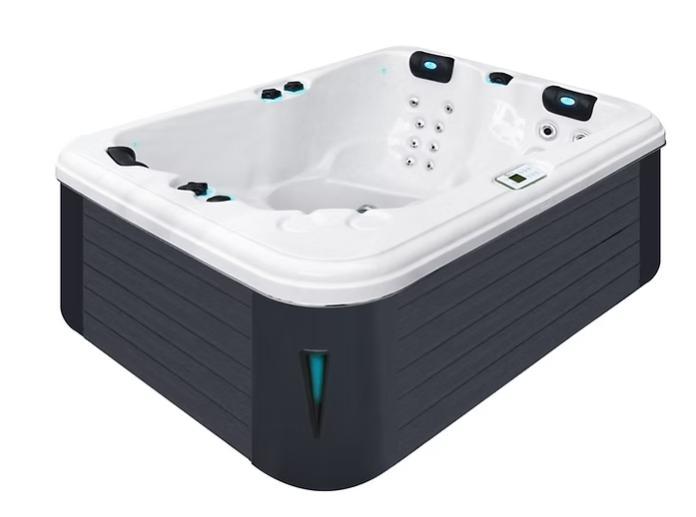 Passion Spa Renew 3 persoons, Tuin en Terras, Bubbelbaden en Hottubs, Gebruikt, Vast, Afdekzeil, Filter, Pomp, Trap, Ophalen