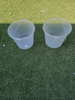 Plastic emmers transparant 10 liter nieuw. Prijs per stuk., Ophalen of Verzenden, Nieuw, Kunststof, Met handgreep