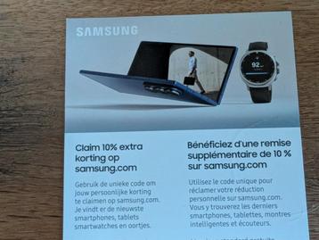 Twee compatibele kortingscodes samsung 10% beschikbaar voor biedingen