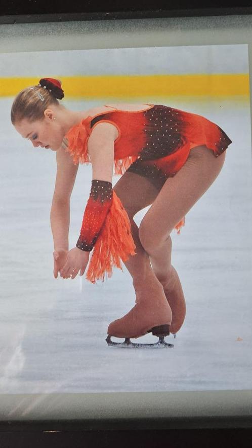 Schaatspakje maat 158, Kleding | Dames, Sportkleding, Zo goed als nieuw, Overige typen, Maat 34 (XS) of kleiner, Rood, Ophalen of Verzenden