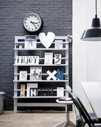 Koopje: Wit tijdschriftenrek van VT wonen, Huis en Inrichting, Ophalen, Met plank(en), 50 tot 100 cm, Zo goed als nieuw