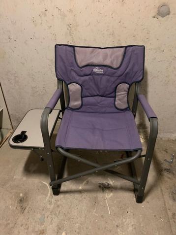 Opvouwbare Campingstoel met Tafel & Bekerhouder beschikbaar voor biedingen