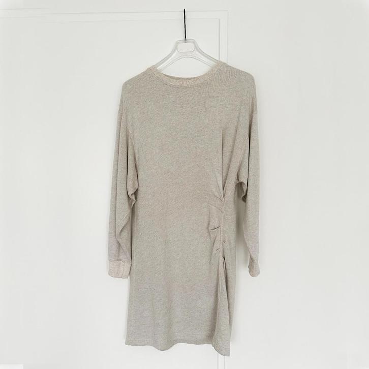 Mooie Isabel Marant Jurk - 97 (Maat 42) € 95,-, Kleding | Dames, Jurken, Zo goed als nieuw, Maat 42/44 (L), Beige, Boven de knie