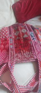 Nieuwe  kantha patchwork tas in rood, Ophalen of Verzenden, Nieuw, Rood