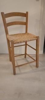 Vintage Kinder Biezen Stoel/Kruk, Ophalen