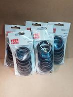 gordijn ringen walnoot 5x per 6 verpakt 28mm, Ophalen of Verzenden, Nieuw, Minder dan 100 cm