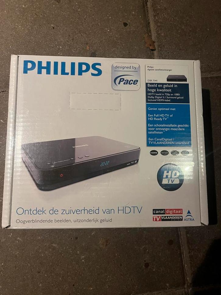Philips Digitale Satelietontvanger DSR 7241 - Nieuw in doos!, Audio, Tv en Foto, Decoders en Harddiskrecorders, Nieuw, Decoder