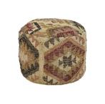 Pomax poef met Kelim motief, Ophalen, Zo goed als nieuw, Minder dan 75 cm, 50 tot 75 cm