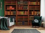 Fotobehang / Behang - Boeken - Bieb - Oude Boekenkast, Verzenden, Minder dan 10 m², Bruin, Boekenkast