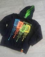 Zwarte Hoodie met Print - Maat 146, Kinderen en Baby's, Kinderkleding | Maat 146, Ophalen of Verzenden, Gebruikt, Jongen, Trui of Vest