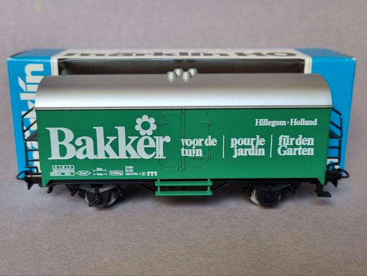 Märklin 4415 NS / NL reclame koelwagen Bakker Hillegom. Izgs, Hobby en Vrije tijd, Modeltreinen | H0, Zo goed als nieuw, Wagon
