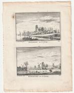 Dordrecht waterzij landzij oude gravure A. Rademaker, Verzenden