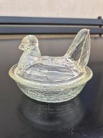 Westmoreland persglazen Hen on Nest botervloot, Antiek en Kunst, Ophalen of Verzenden