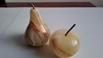 Vintage Marmeren fruit stukken Appel en Peer, Ophalen of Verzenden, Huis en Inrichting