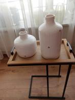 Set van 3 Grote Decoratieve Vazen, Wit, Aardewerk of Porselein, Ophalen of Verzenden, Zo goed als nieuw