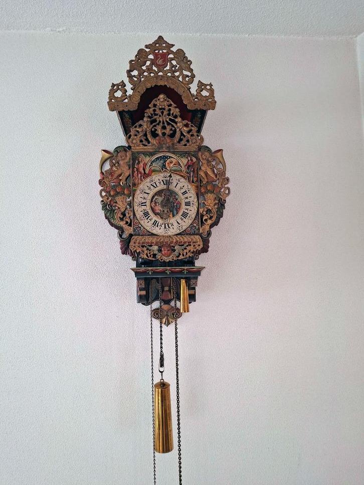 Antieke Friesche Stoeltjesklok, Antiek en Kunst, Antiek | Klokken, Ophalen