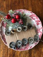 Kaarsenklem Kerst Vintage Brocante, Antiek en Kunst, Ophalen of Verzenden