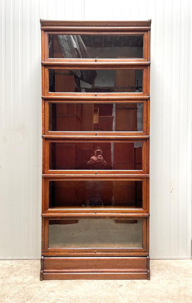 Originele antieke Globe Wernicke BOEKENKAST VITRINEKAST 1900, Antiek en Kunst, Antiek | Kantoor en Zakelijk, Ophalen of Verzenden