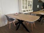 Nieuwe Deens ovale eiken eettafel 190x100cm, Ophalen, Nieuw, 150 tot 200 cm, 100 tot 150 cm